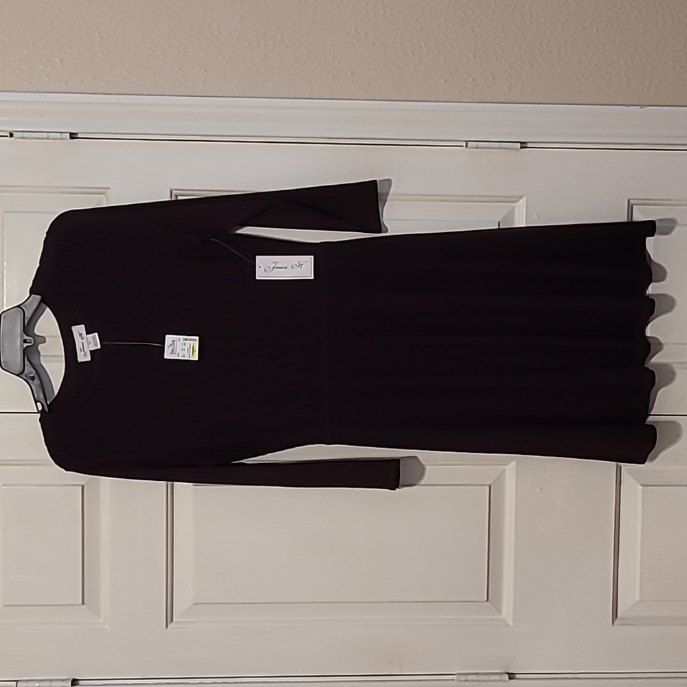 Plum colored, lightweight sweater dress